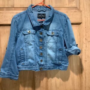 Outer edge jean jacket
